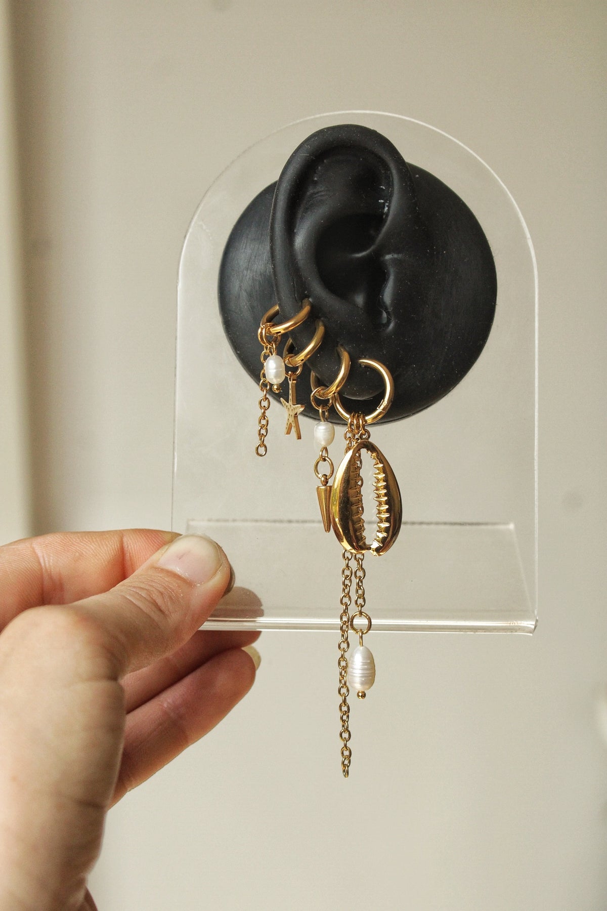 Ear stack « plage » ( 1 paire + 3 monos )