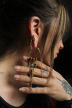 Boucles d'oreilles « Era » dorées