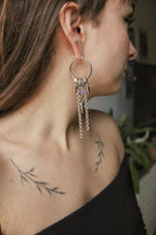 Boucles d'oreilles « Era » argentées