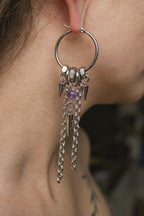 Boucles d'oreilles « Era » argentées