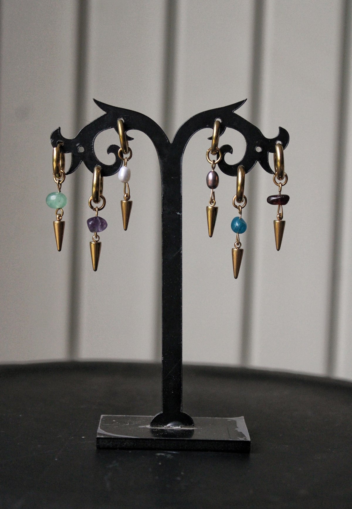 Ear stack complet « Sunny » doré ( 2 paires + 3 monos )