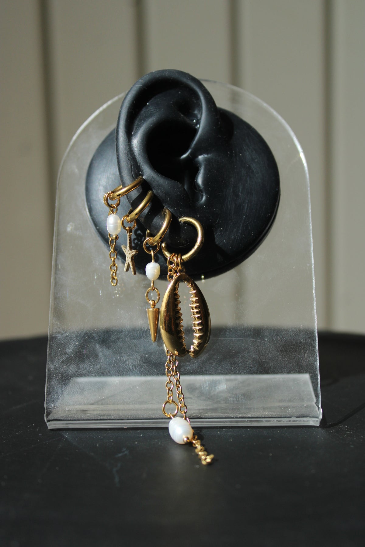 Ear stack « plage » ( 1 paire + 3 monos )