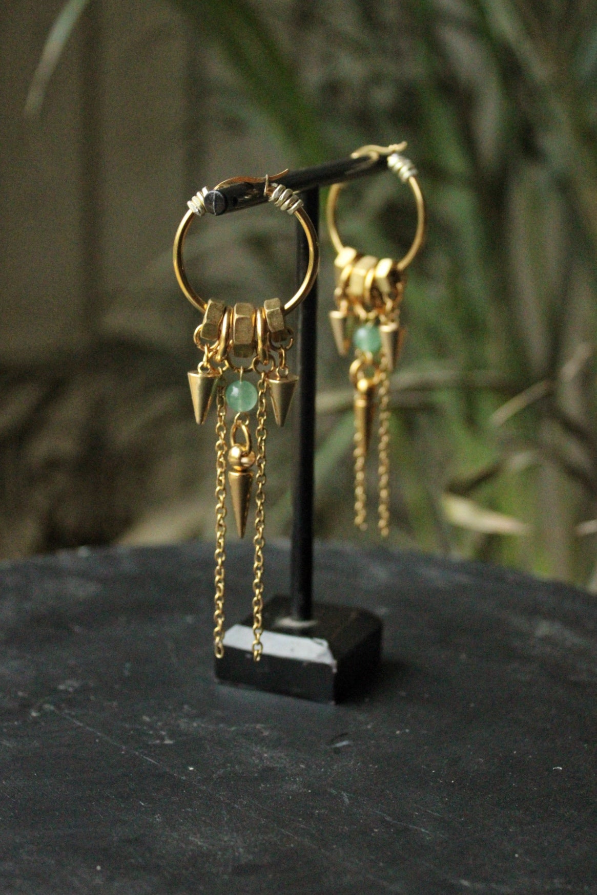 Boucles d'oreilles « Era » dorées