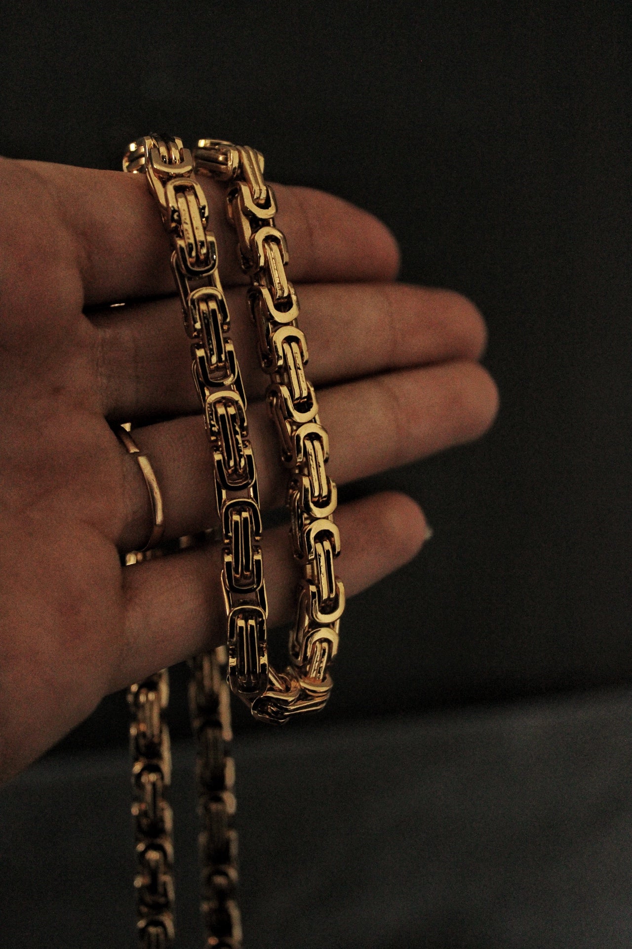 Collier byzantin plat