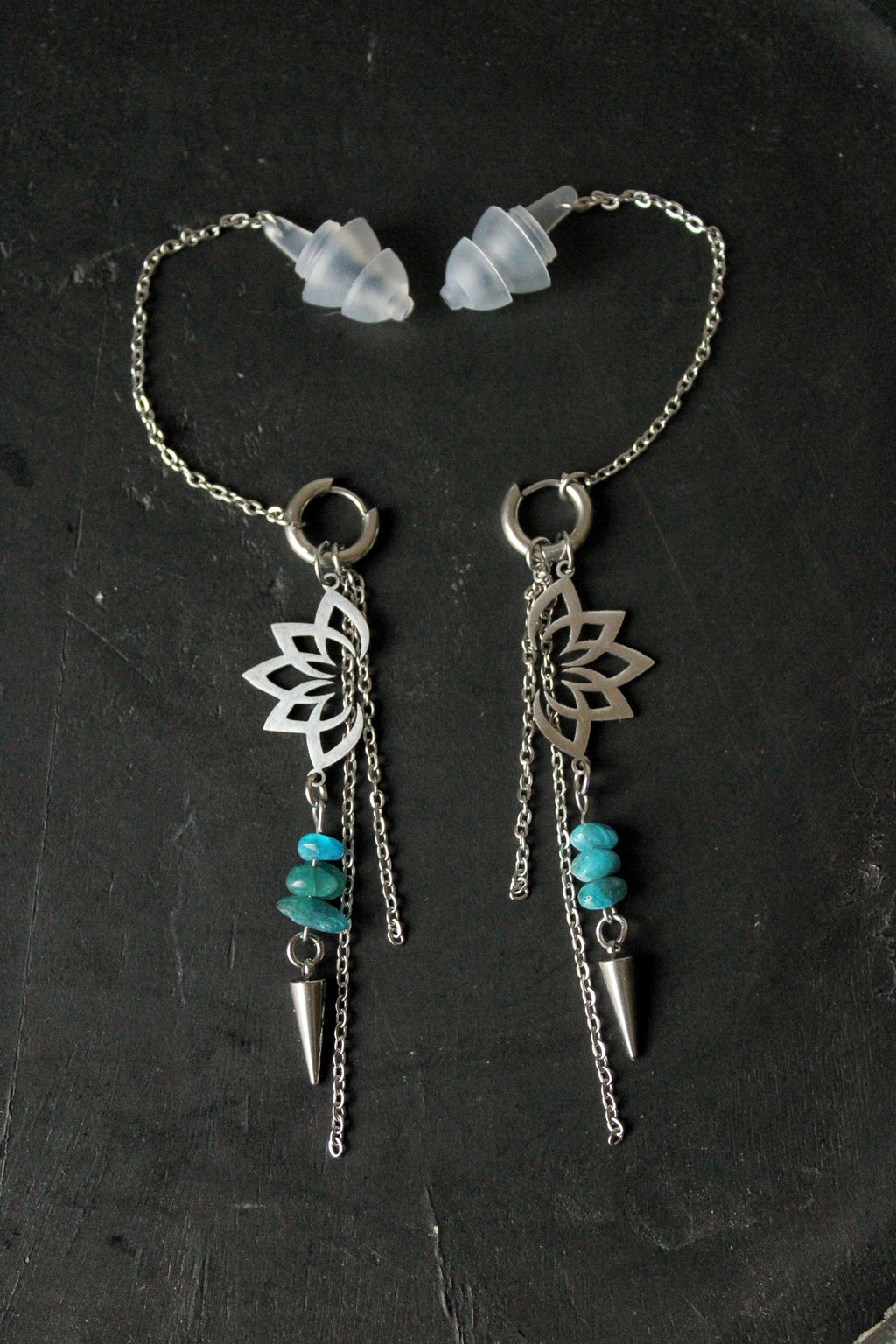 Bouchons d'oreilles ornementés Lotus