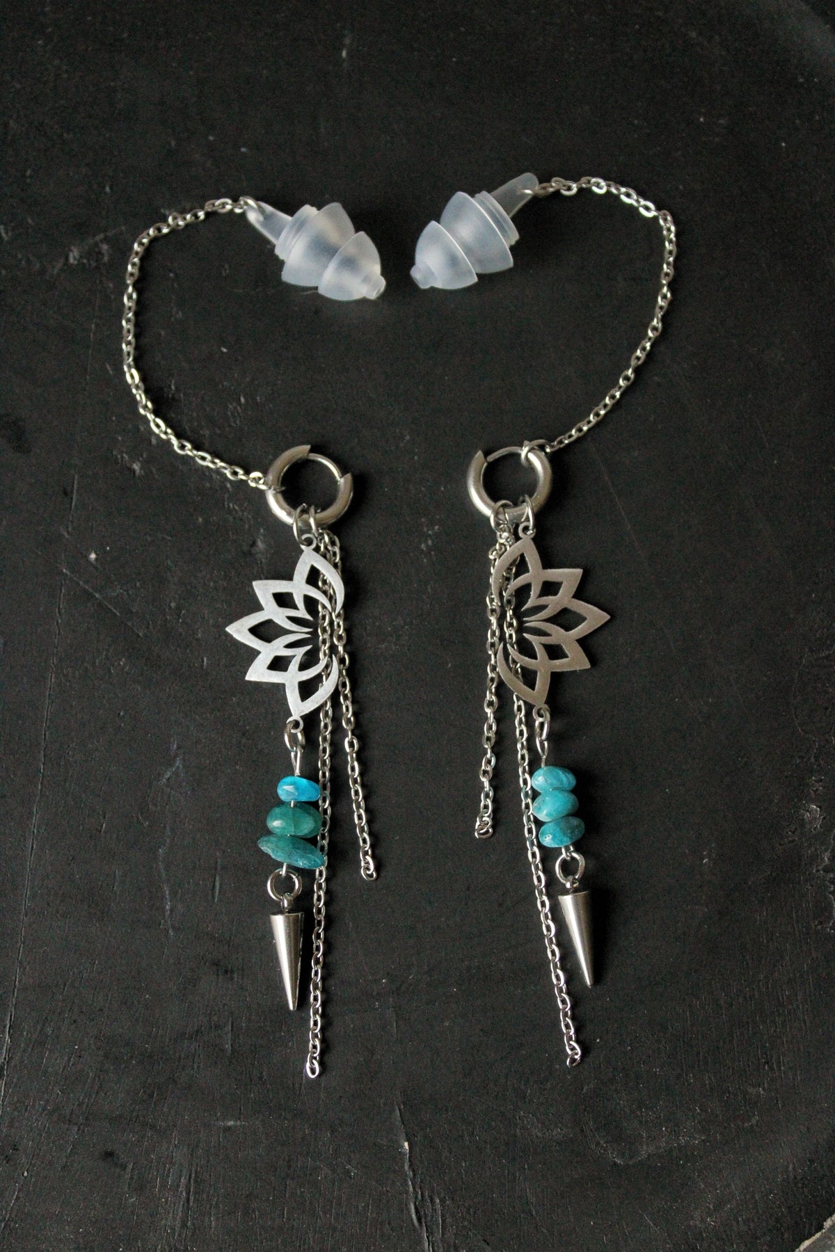 Bouchons d'oreilles ornementés Lotus
