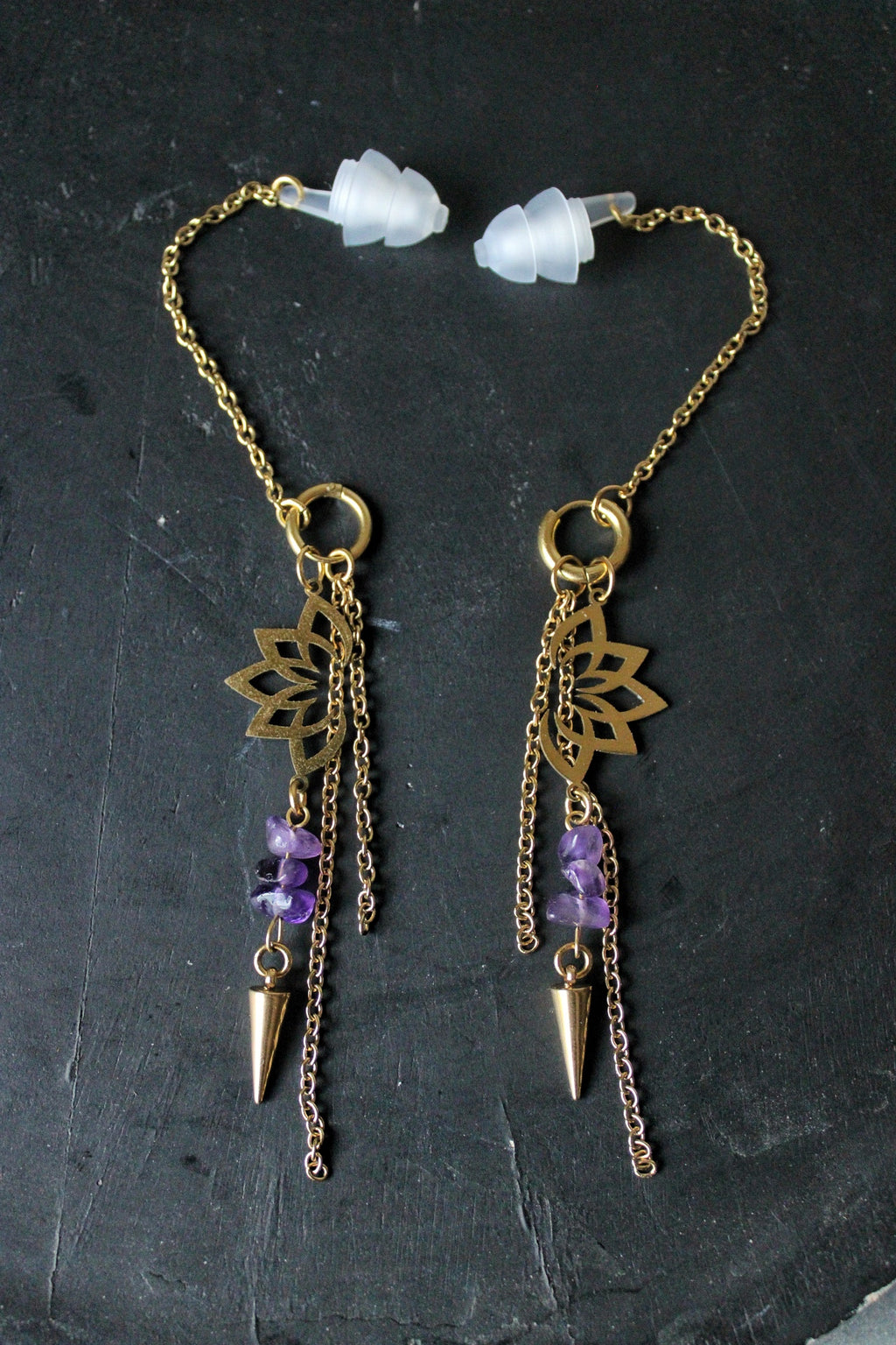 Bouchons d'oreilles ornementés Lotus