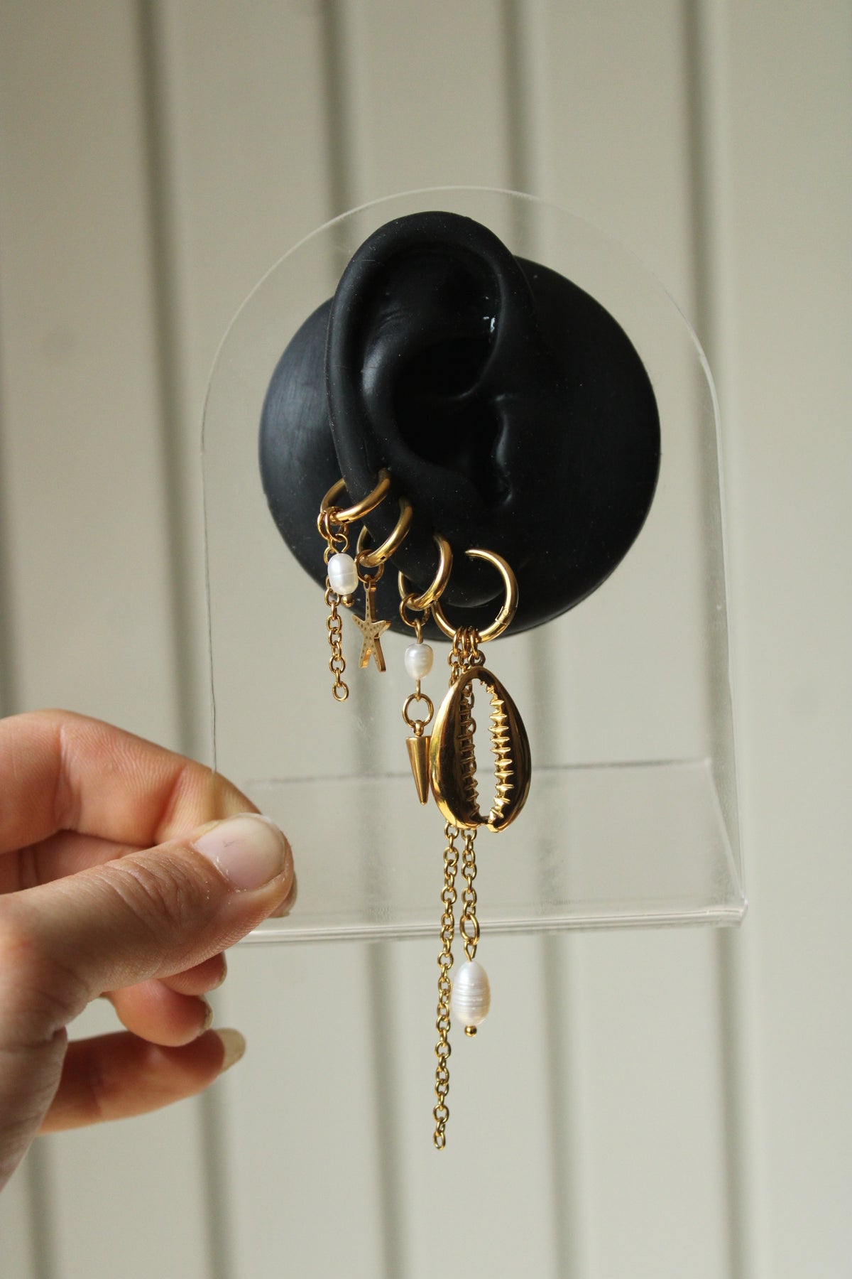 Mono boucle « pearl »