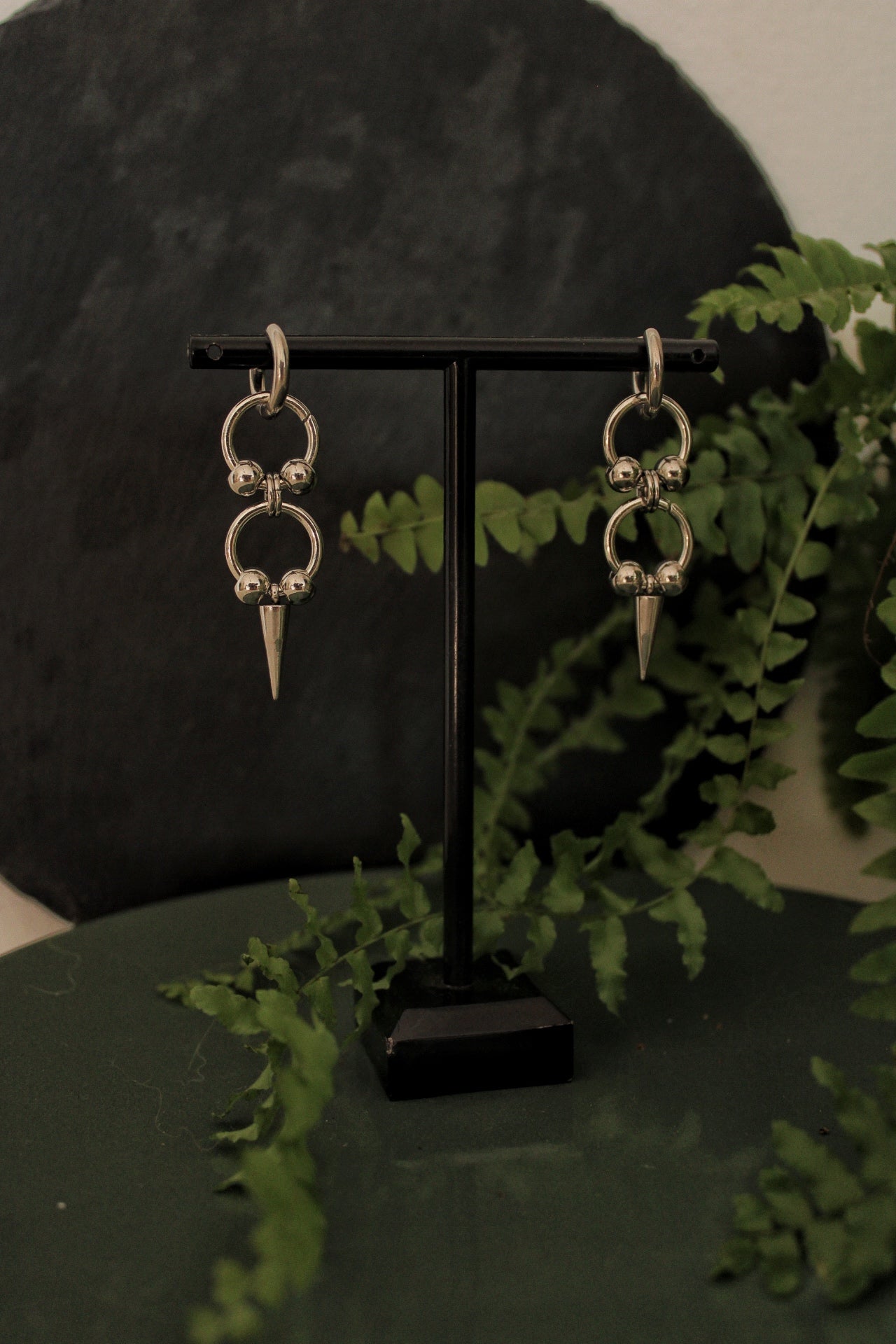 Boucles d’oreilles « industrial style »