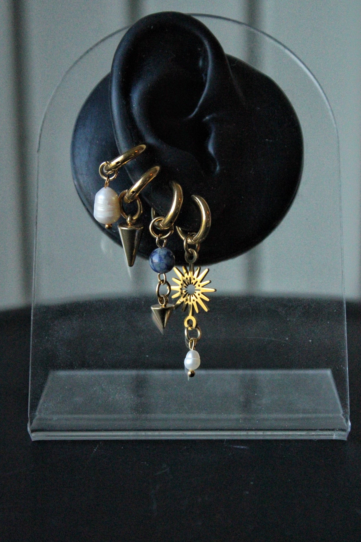 Ear stack complet « Sunny » ( 2 paires + 3 monos )