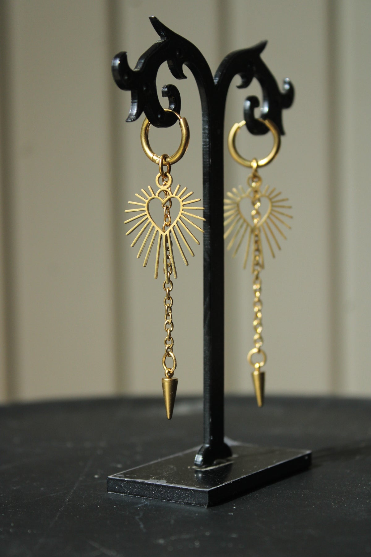 Boucles d’oreilles « solarium »