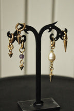 Mono boucle dorée à perle