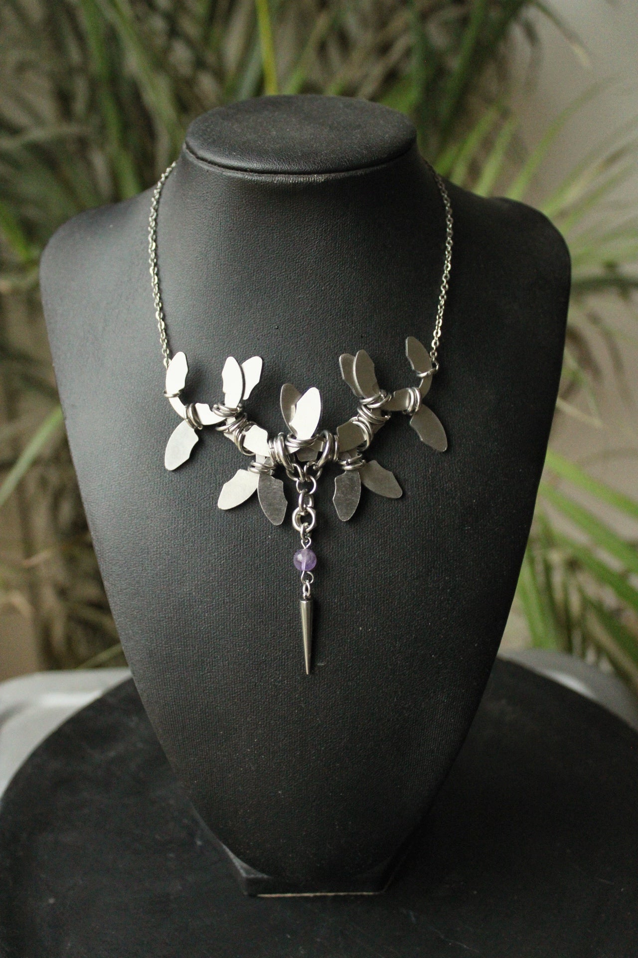 Collier « fleur mécanique »