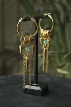 Boucles d'oreilles « Era » dorées