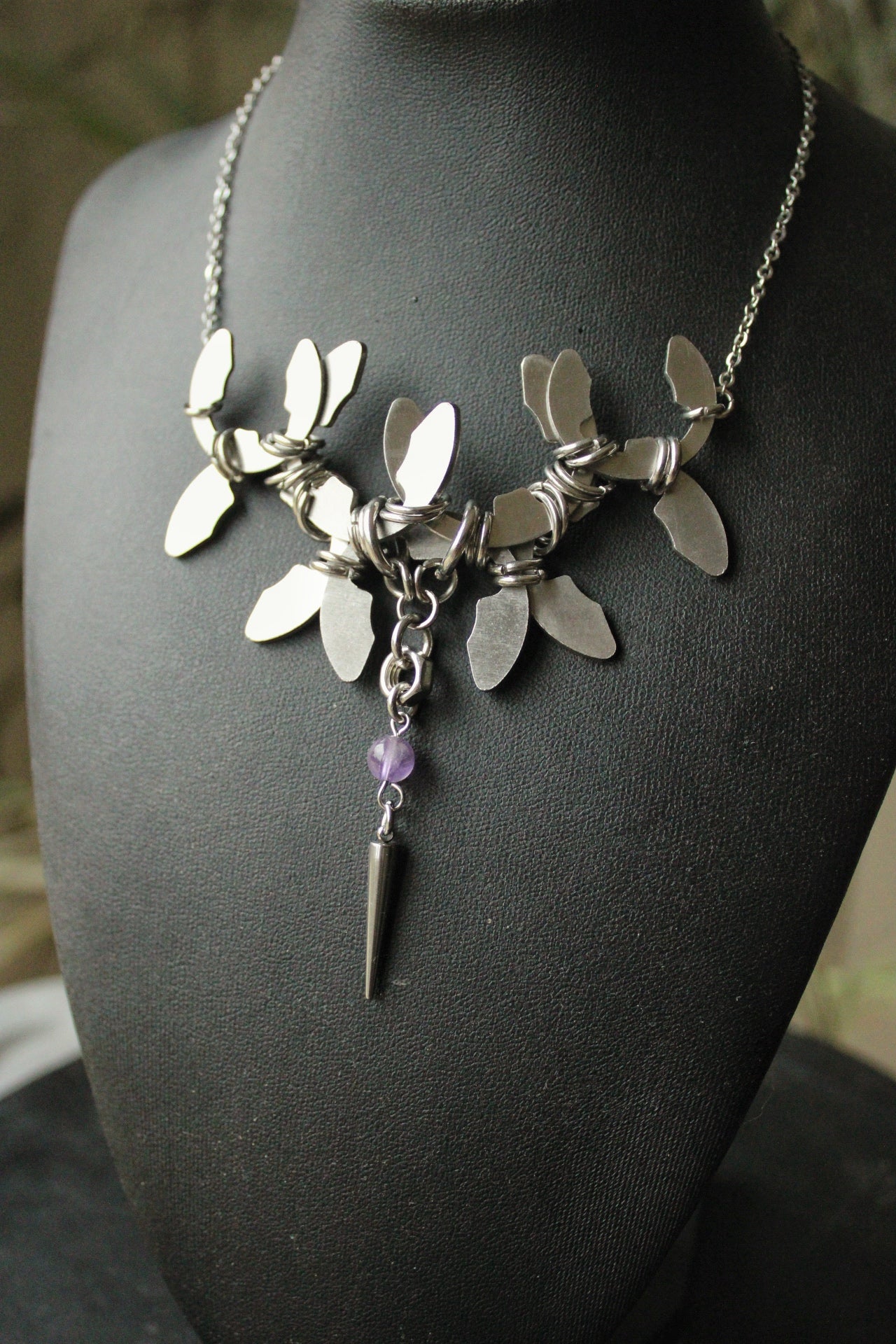 Collier « fleur mécanique »