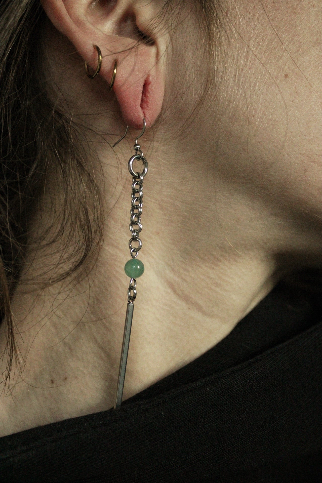 Boucles d’oreilles « jade »