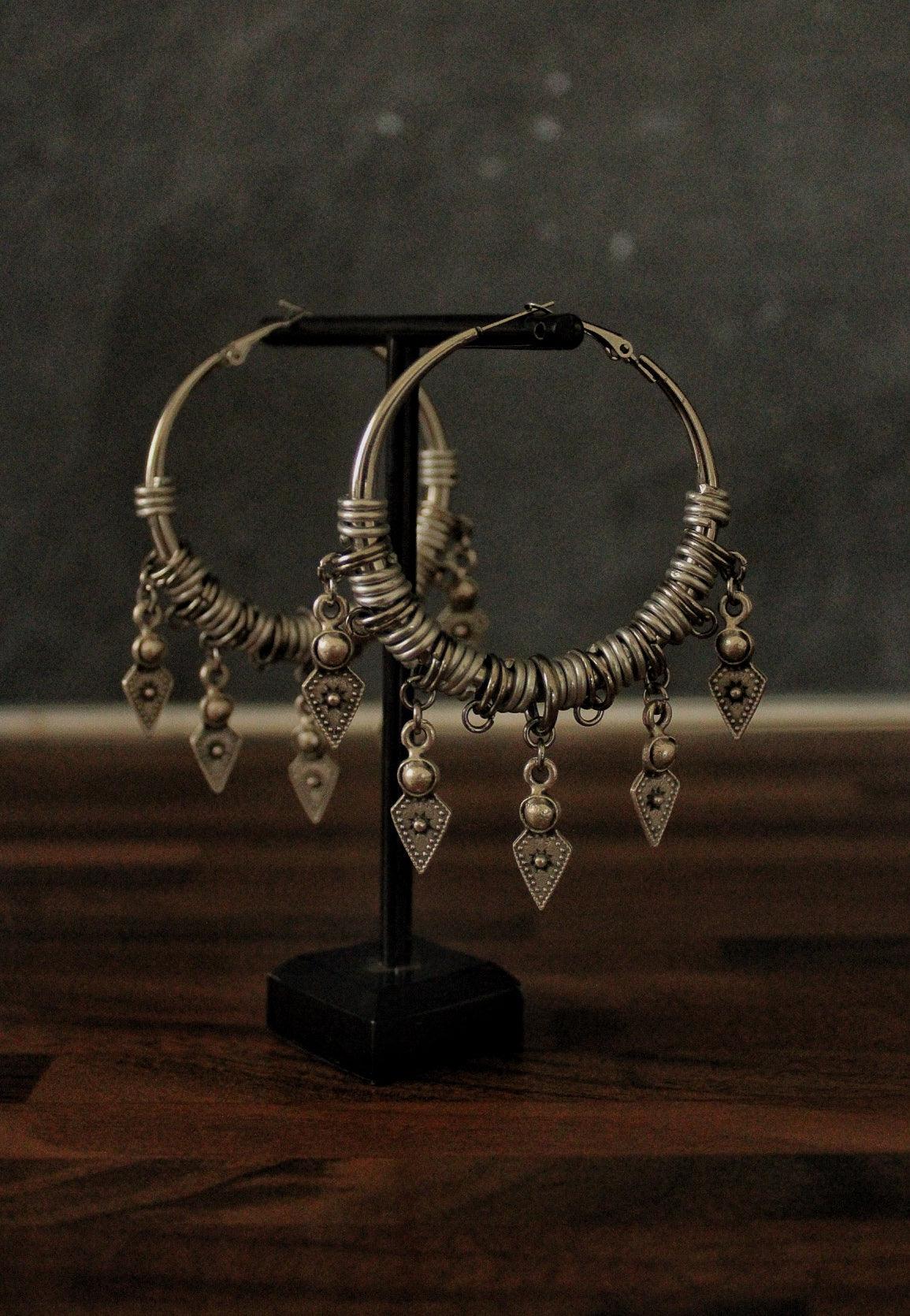 Tribal goddess hoops