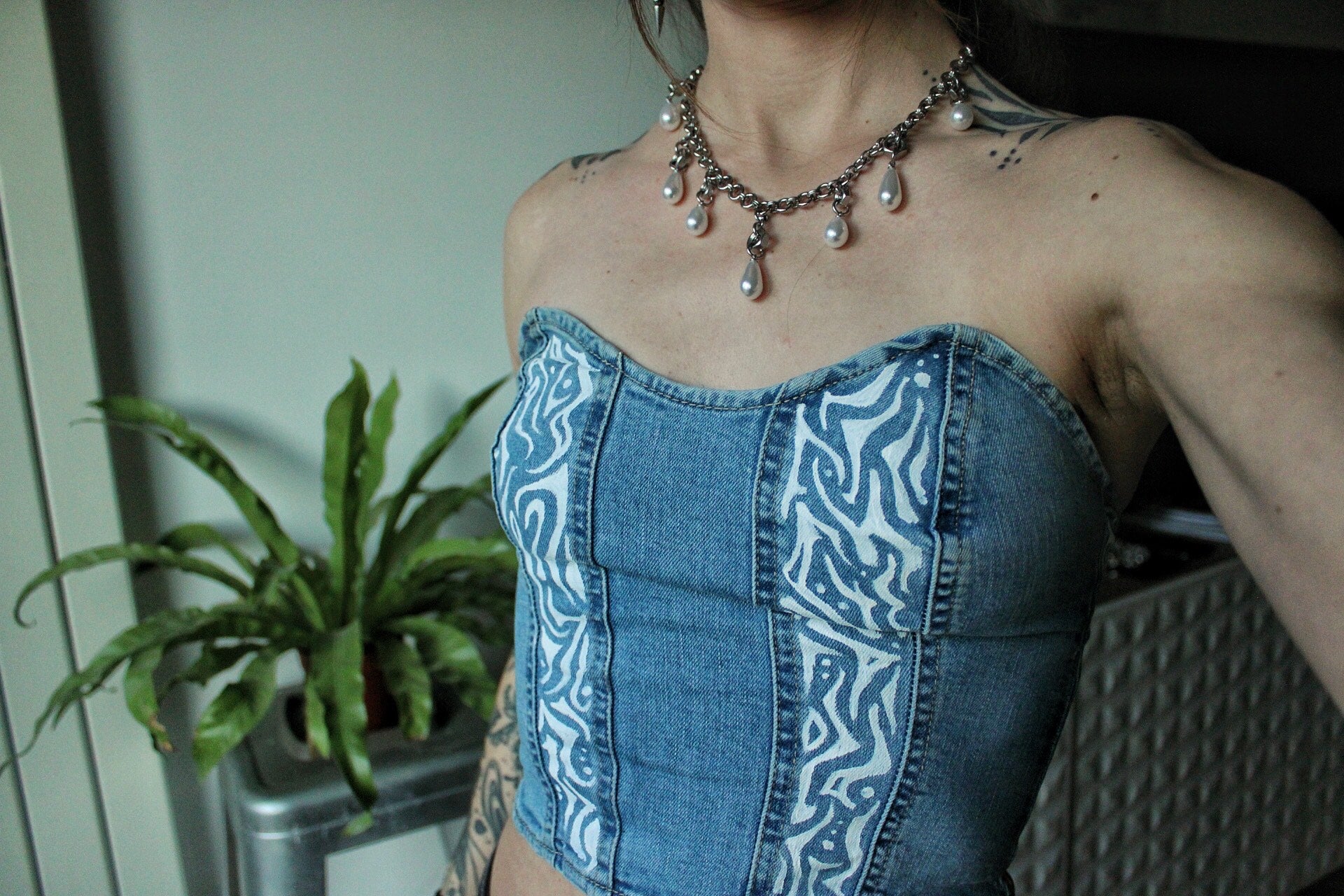Corset en jean