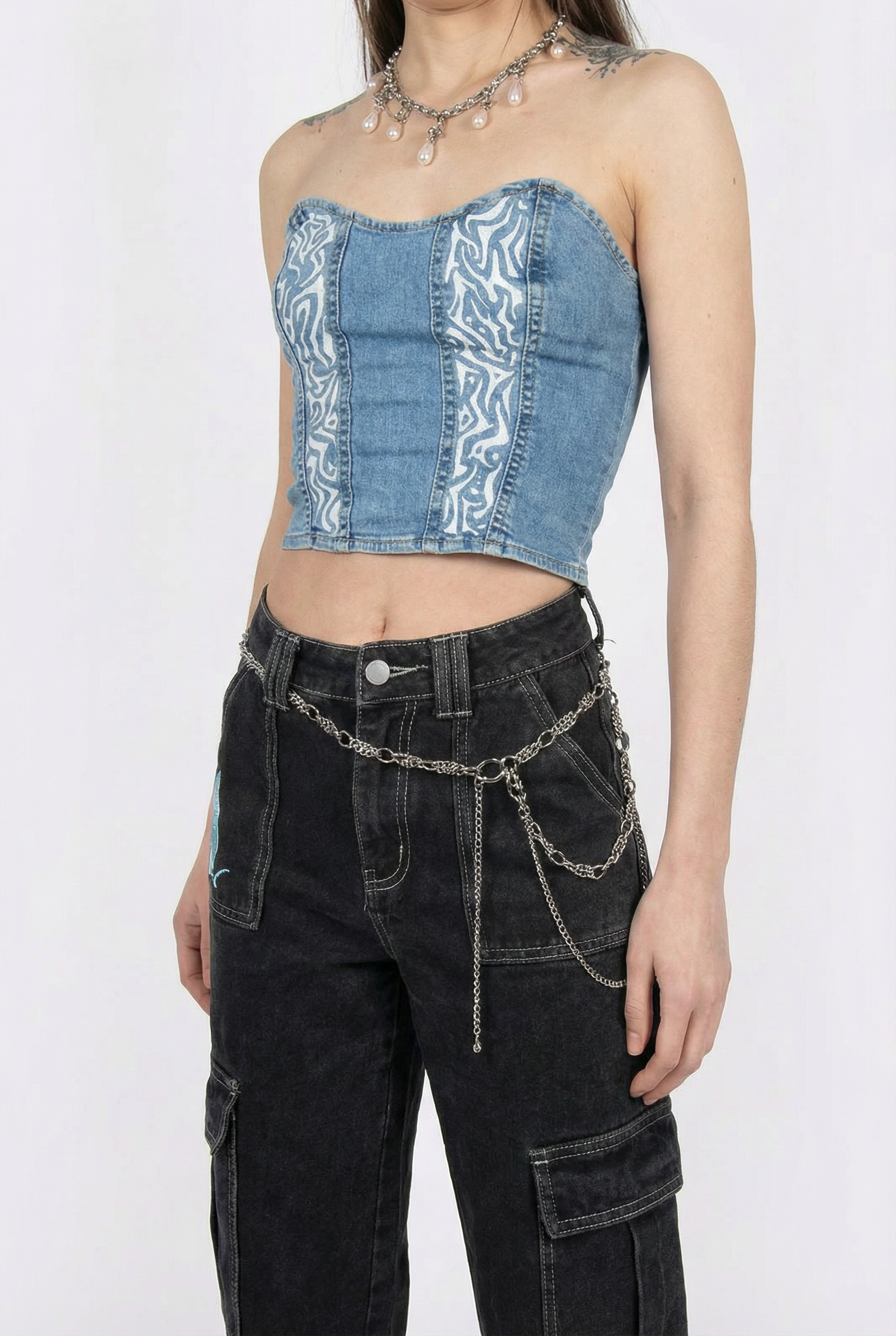 Corset en jean