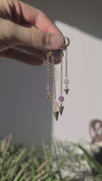 Boucles d’oreilles « fairy » dorées