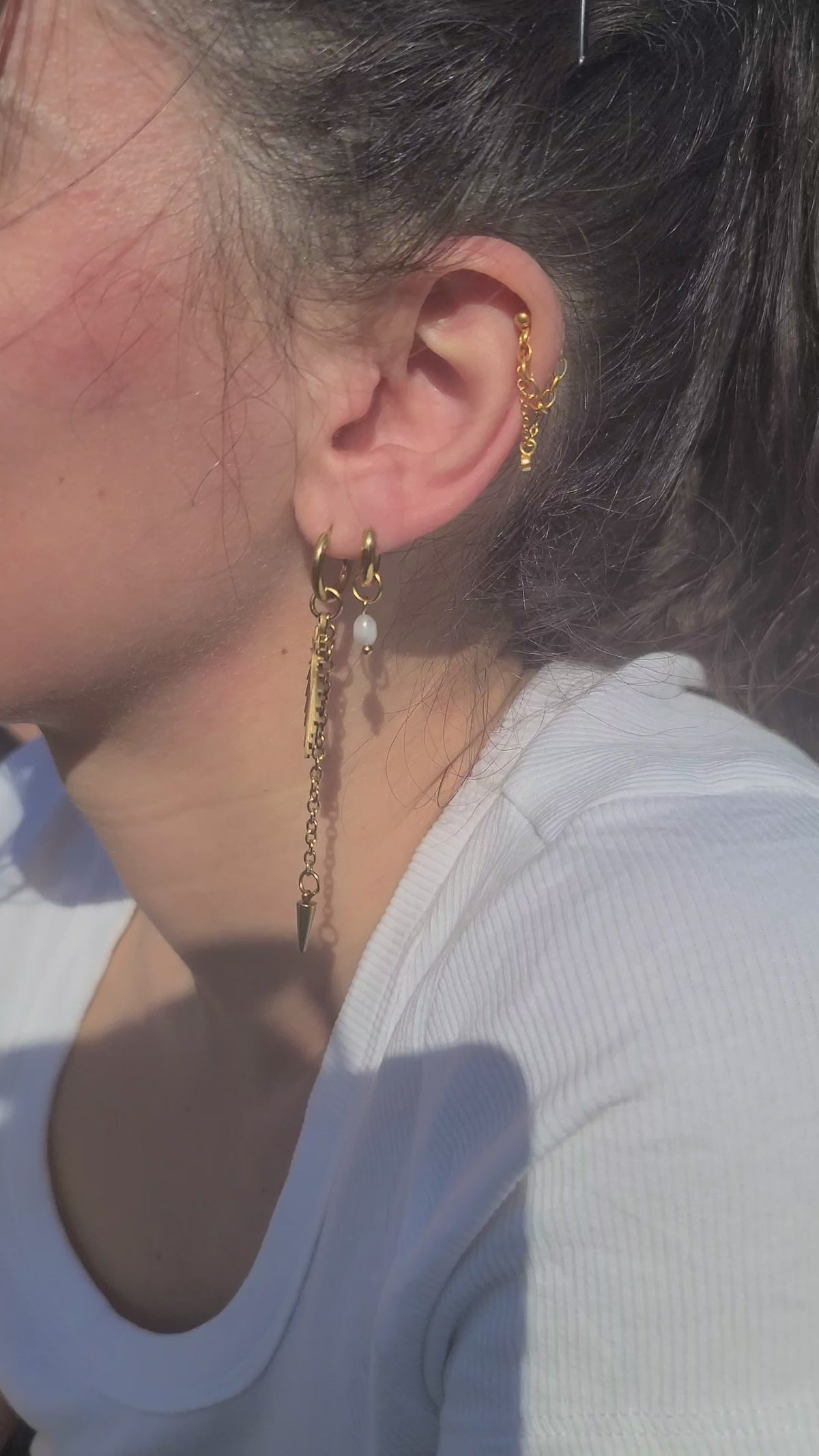 Boucles d’oreilles « solarium »