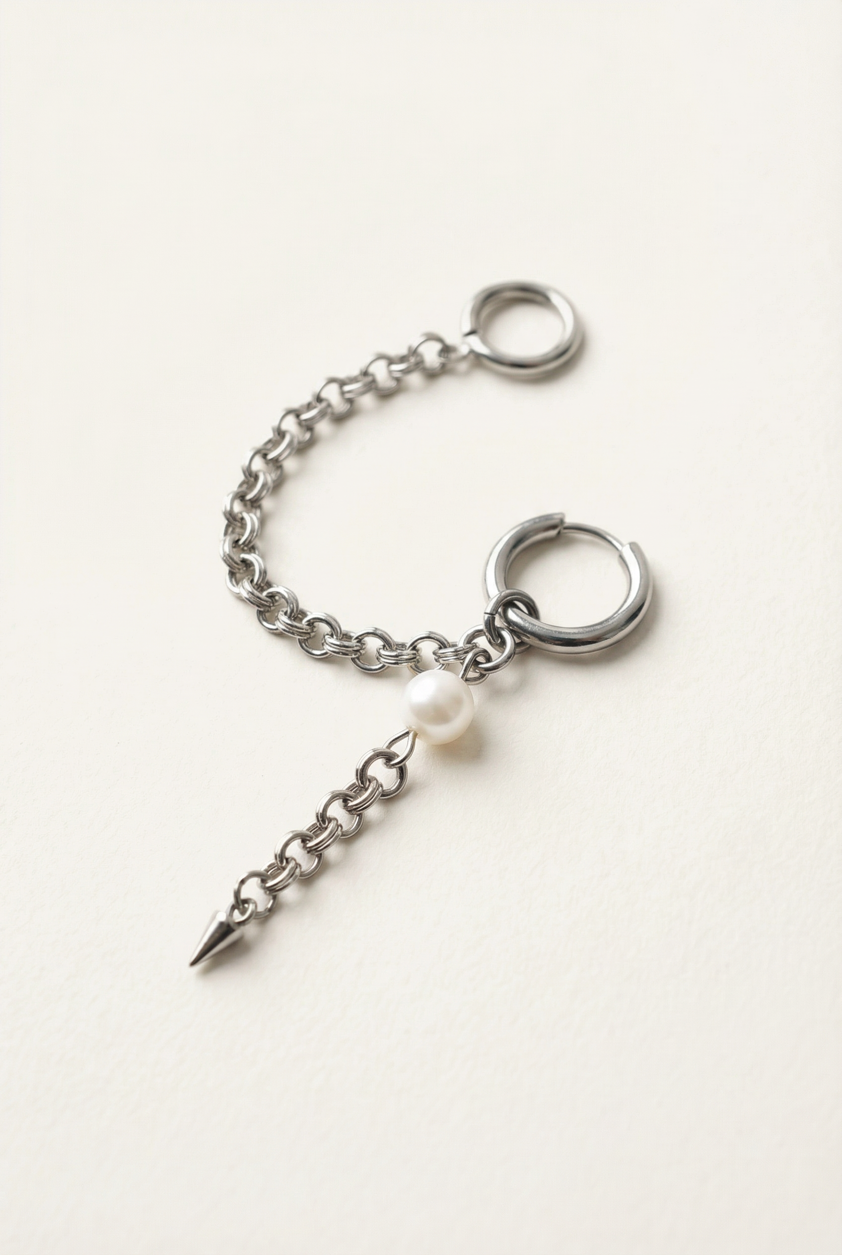 Chaîne d’oreille « howlite »