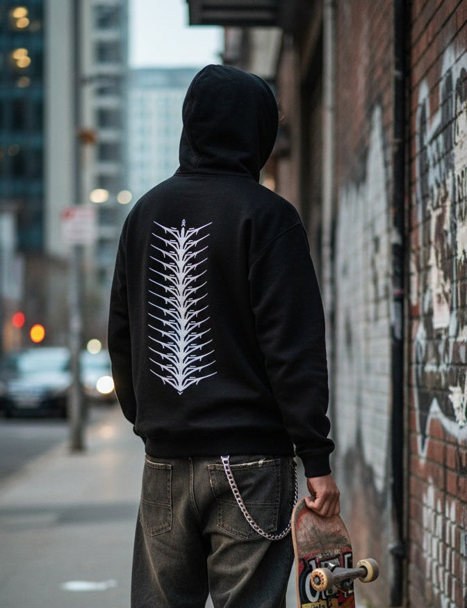 " Vertebrado " Sweat-shirt oversize